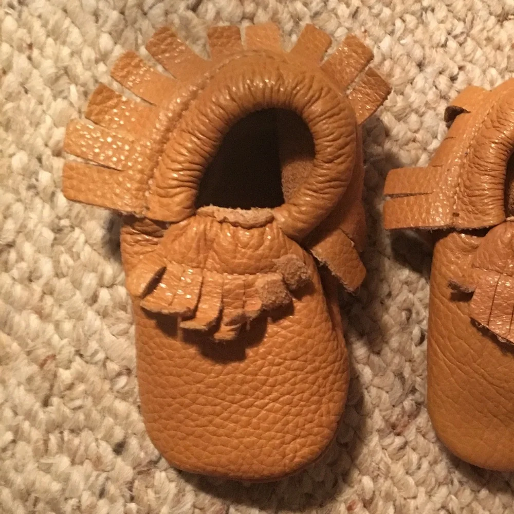 Baby Mocassins Leather Crib Shoes